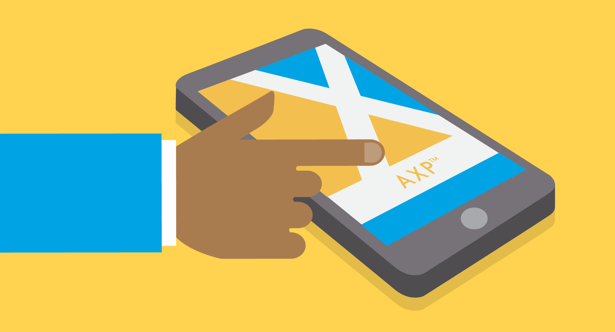 Use the My AXP app on your device.