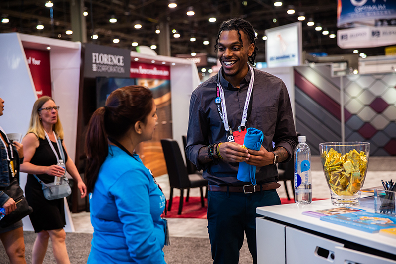 t-shirt giveaway at NCARB booth