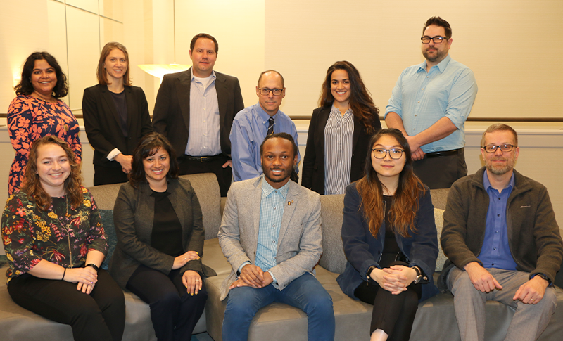 2020 Re-Think Tank Members: 12 Individuals in two rows posing for a group photo.