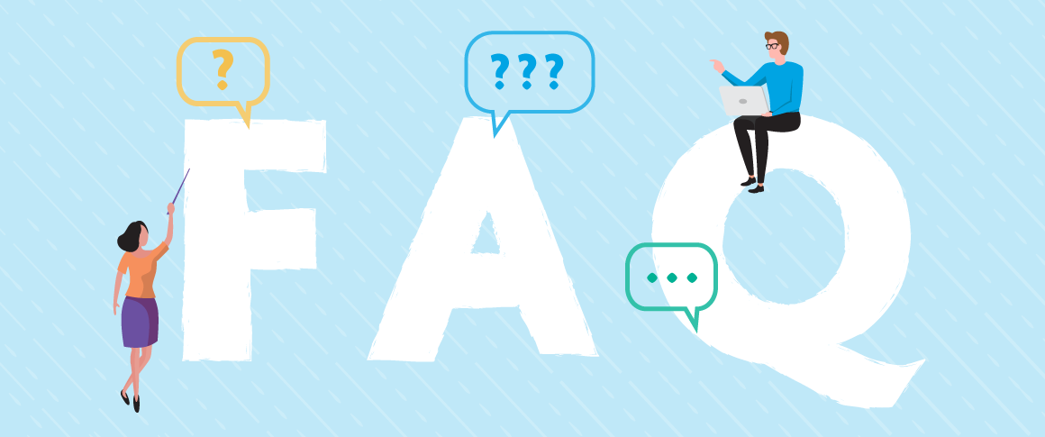 Image with text "FAQ"