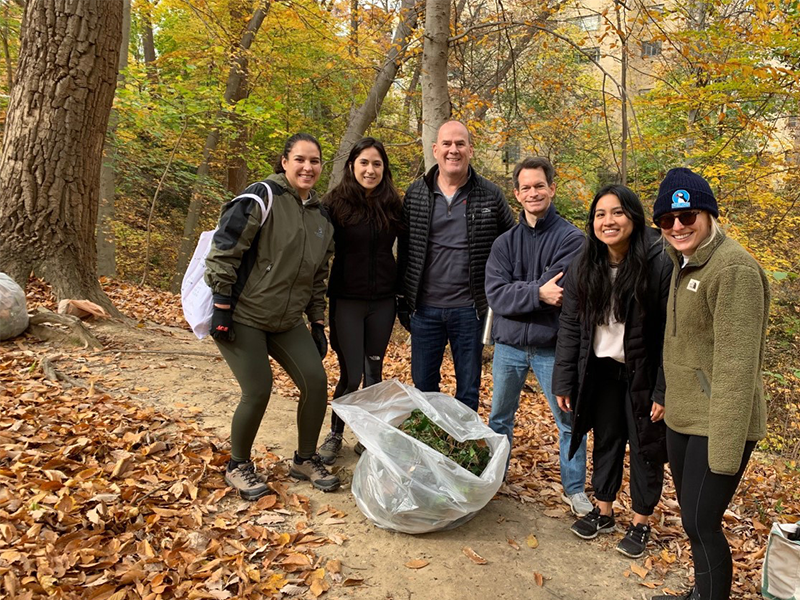 Lilian Noya and the WDG Sustainability Committee at a volunteer event.