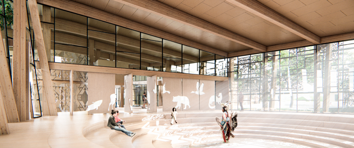 Photo inside the Chippewa of Thames Heritage Hub.