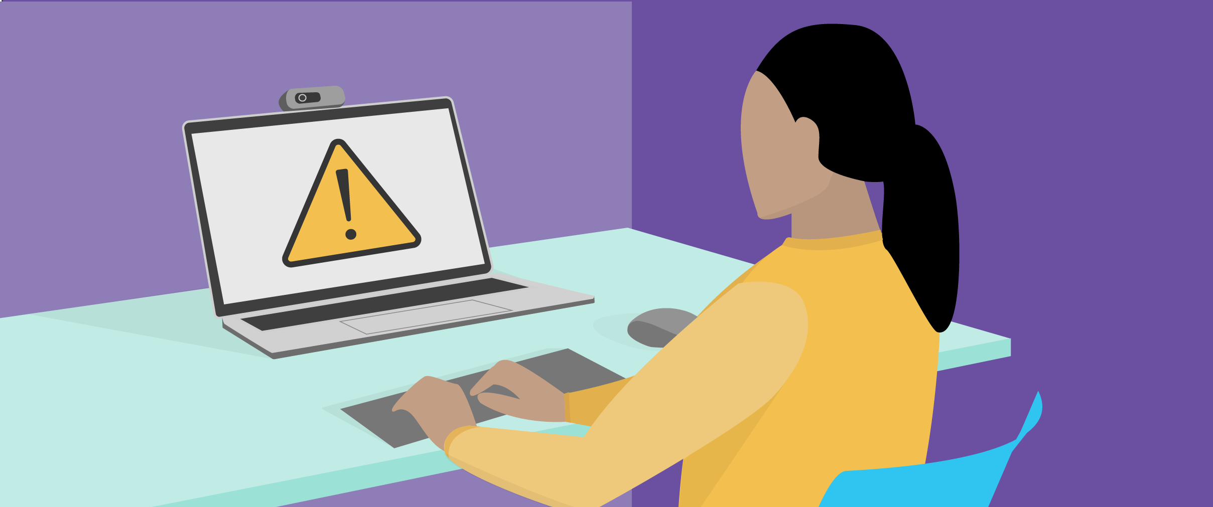 Candidate experiences technical issues while testing online. 