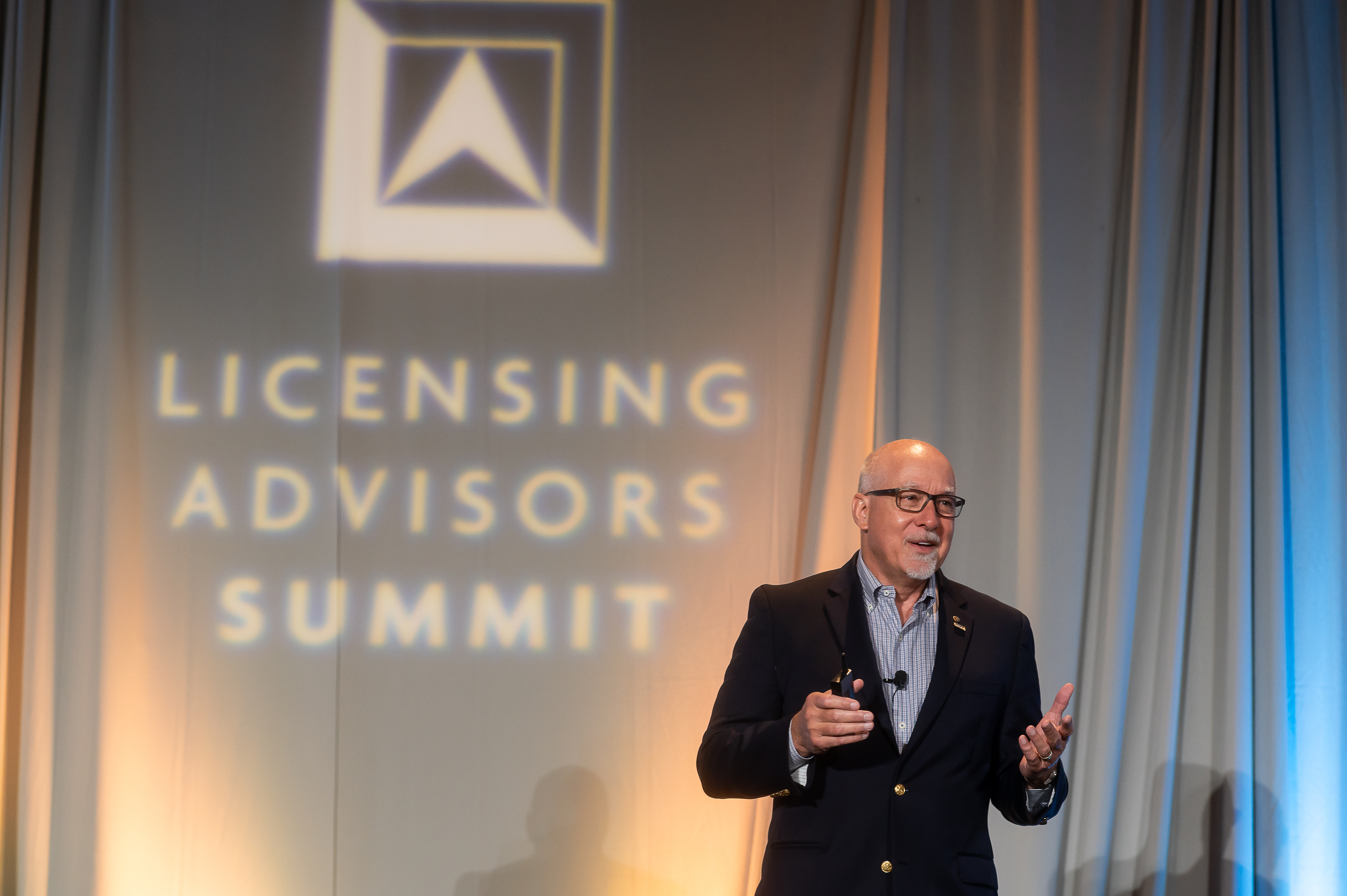 FY24 President Jon Alan Baker during an opening plenary session.