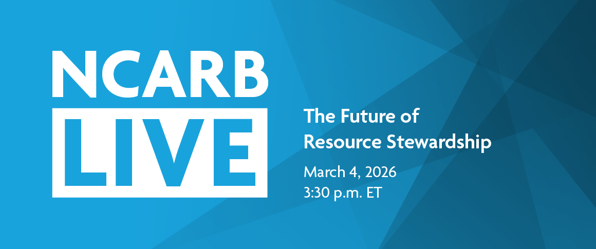 Expert panelists explore the future of resource stewardship during NCARB's webinar.