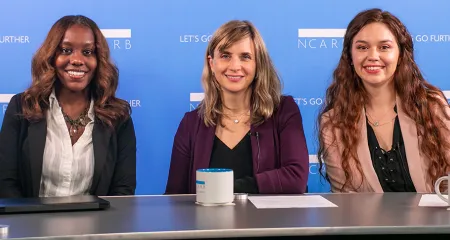 headshots of NCARB Live panelists Patricia Andrasik, Andrea Hopkins, and Brittney Cosby