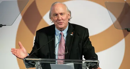 President Bob Calvani speaks at a podium during NCARB's 2019 Annual Business Meeting