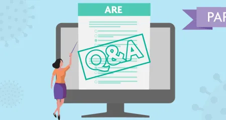 Q&A text on computer screen
