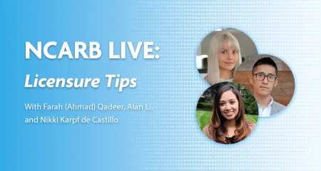 NCARB Live: Licensure Tips