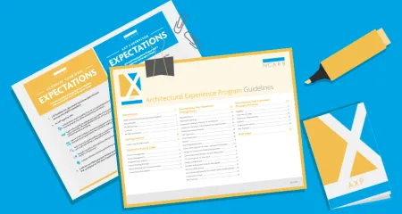 AXP guidelines blue background