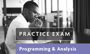 Practice Exam for Programming & Analysis.