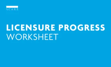 Licensure Progress Worksheet