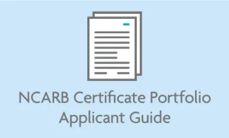 NCARB Certificate Portfolio Applicant Guide