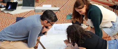 Licensure candidates compete during a student design competition.