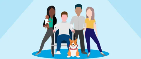 A group of individuals with various medical conditions.