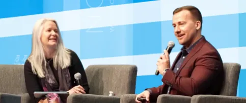 NCARB volunteers Julie Hildebrand and Mike Kolejka discuss NCARB's Pathways to Practice initiative.