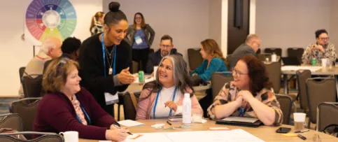 Arup's Americas foresight leader Radha Mistry facilitates an interactive session at the 2025 Futures Symposium.