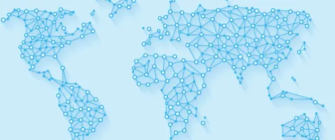 A map of the world. 
