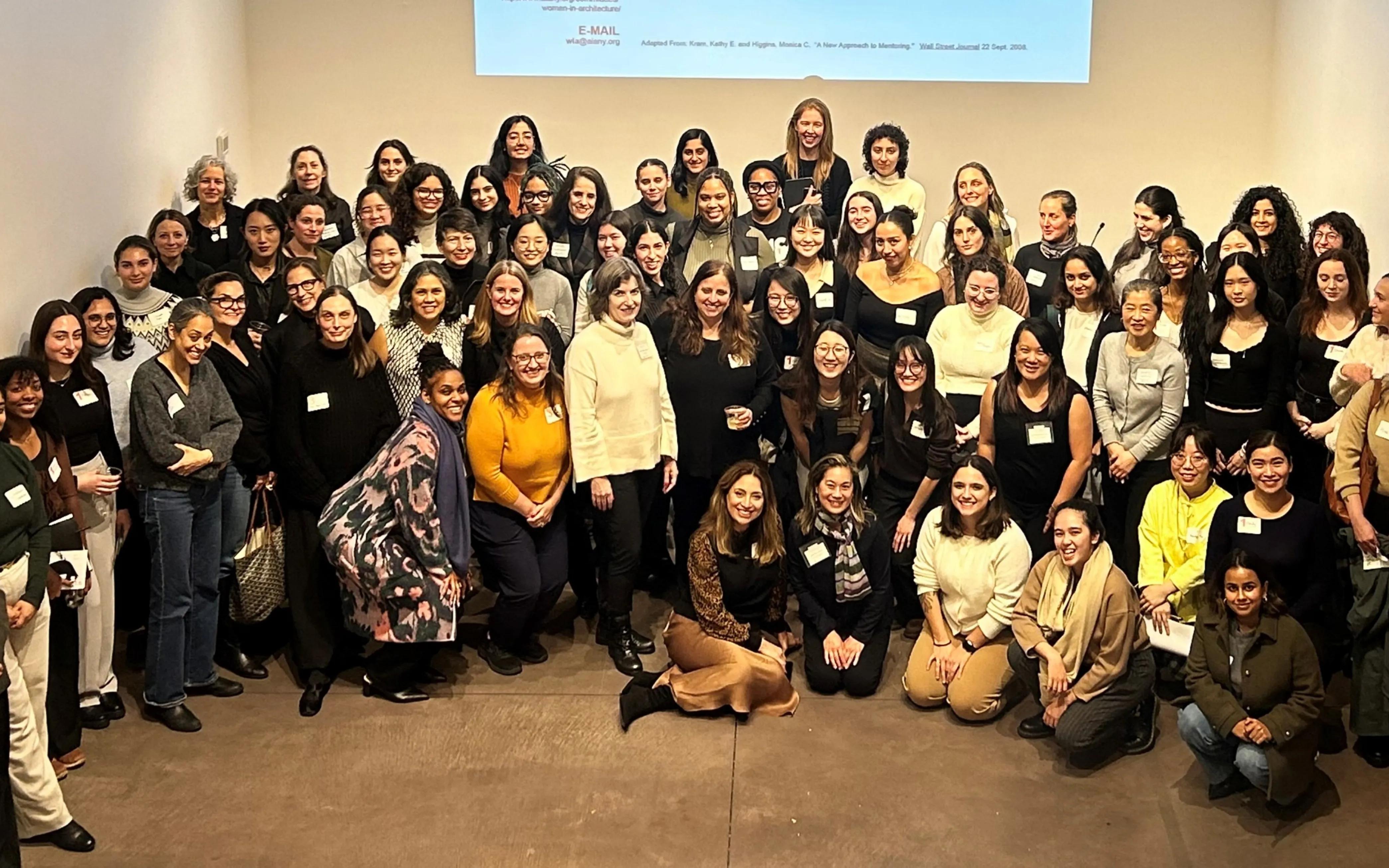 WIA Co-Chair Rosalind Tsang at the 16th Annual AIANY WIA Speed Mentoring event.