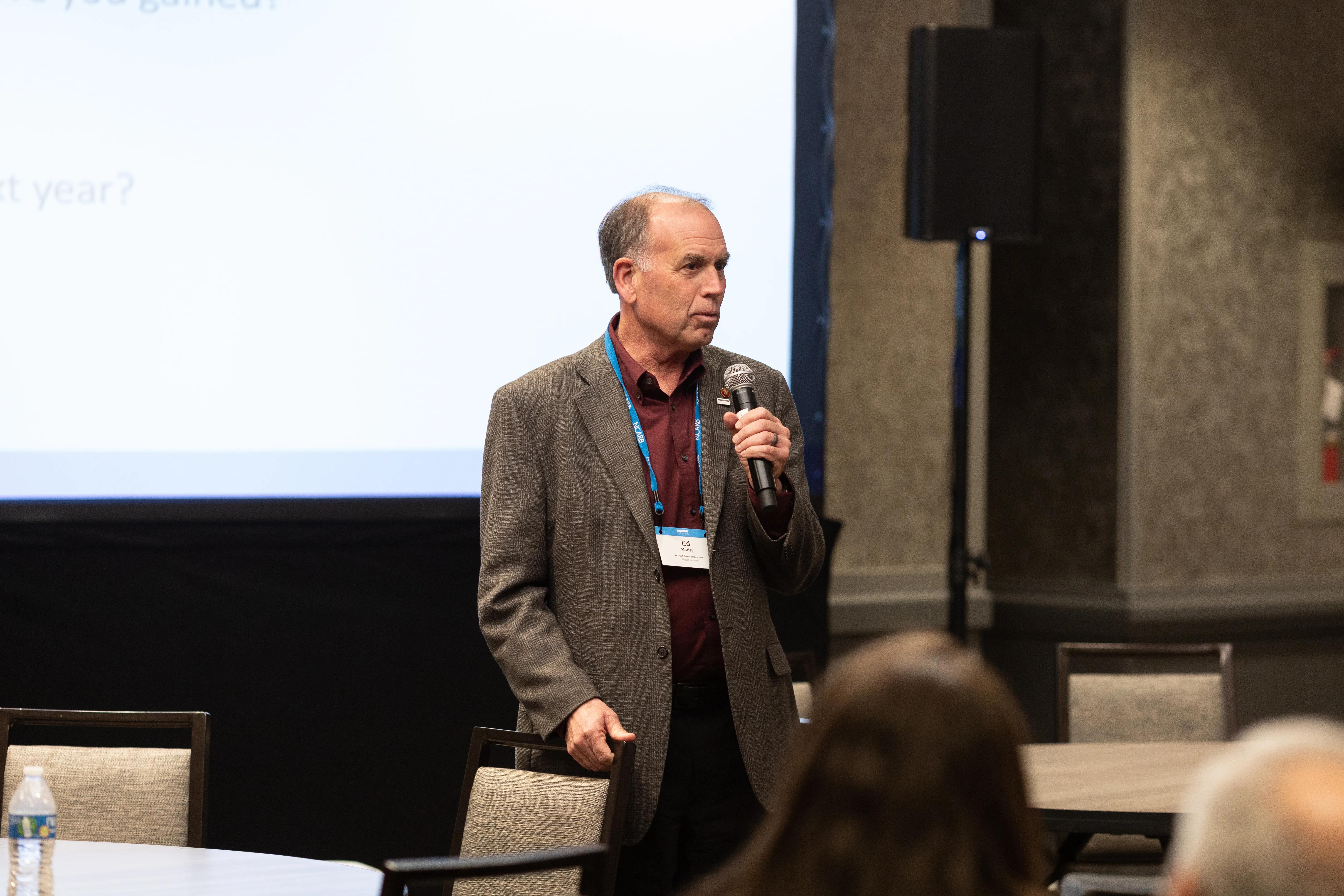 Ed Marley, NCARB, FAIA, LEED AP, shares insights during a workshop session at the 2024 Committee Summit.