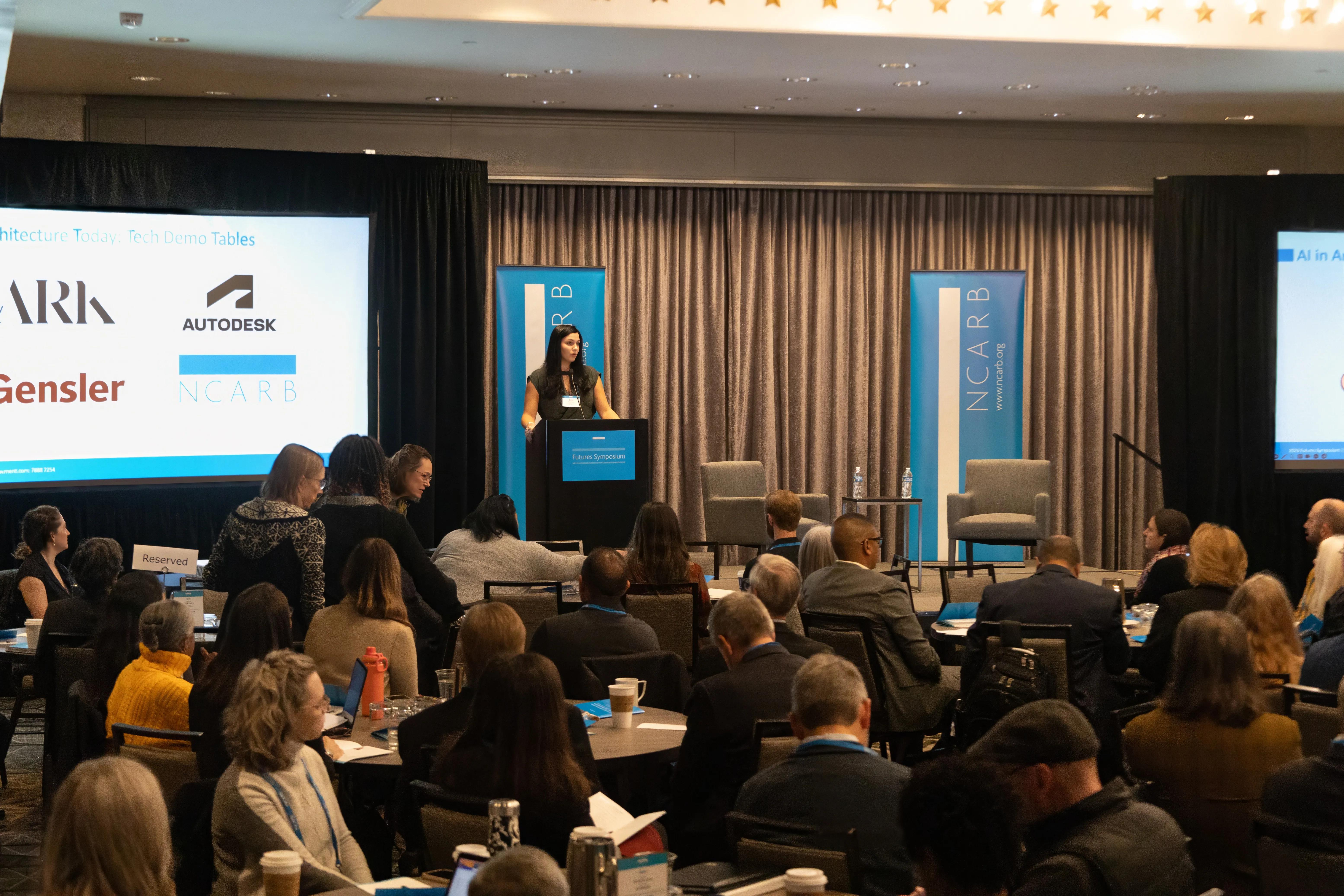 Futures Collaborative Chair Dena Prastos, AIA, NCARB, opened the event providing an update on the work of the Futures Collaborative.