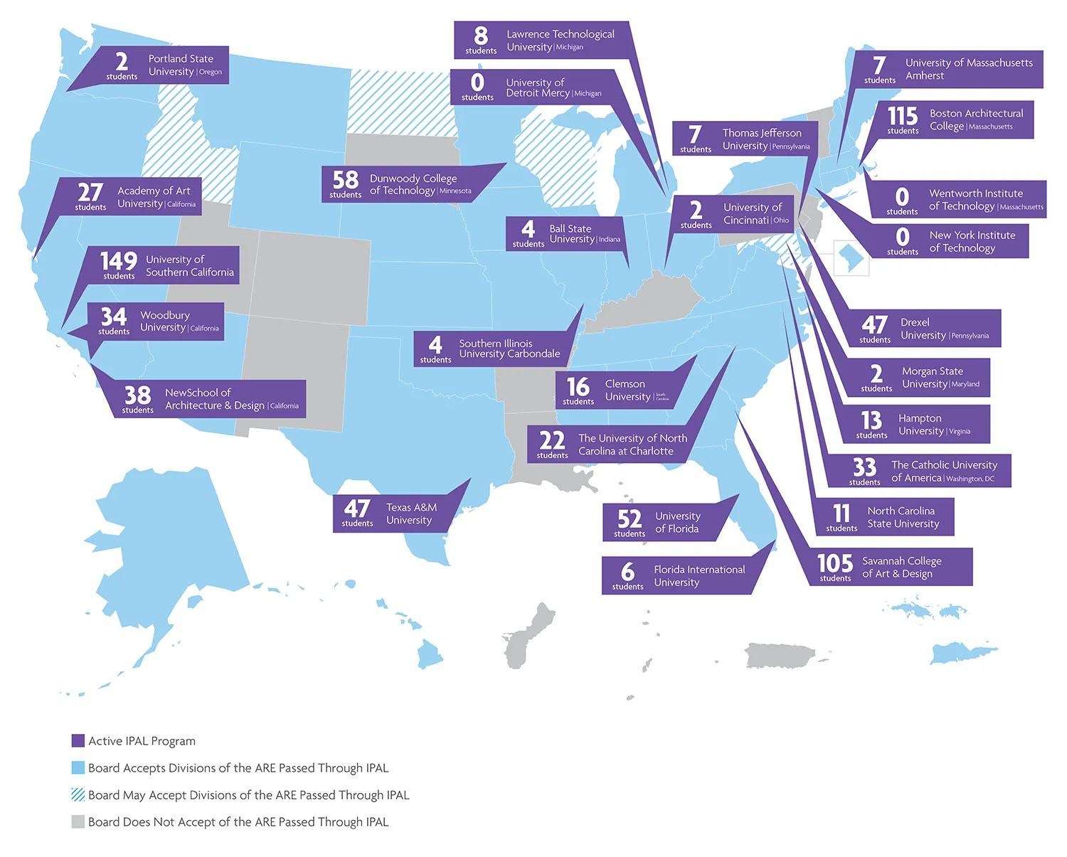 IPAL participation across the U.S. 