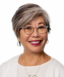 Headshot of Sylvia Kwan on white background
